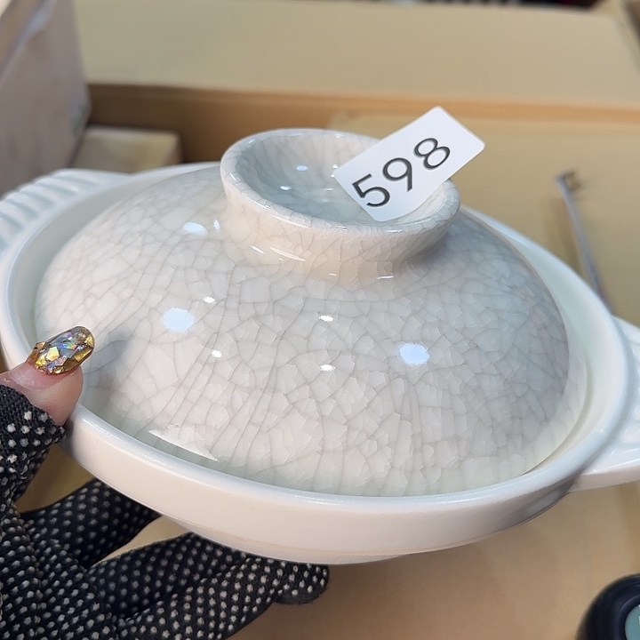 瓷片很好看的钵子