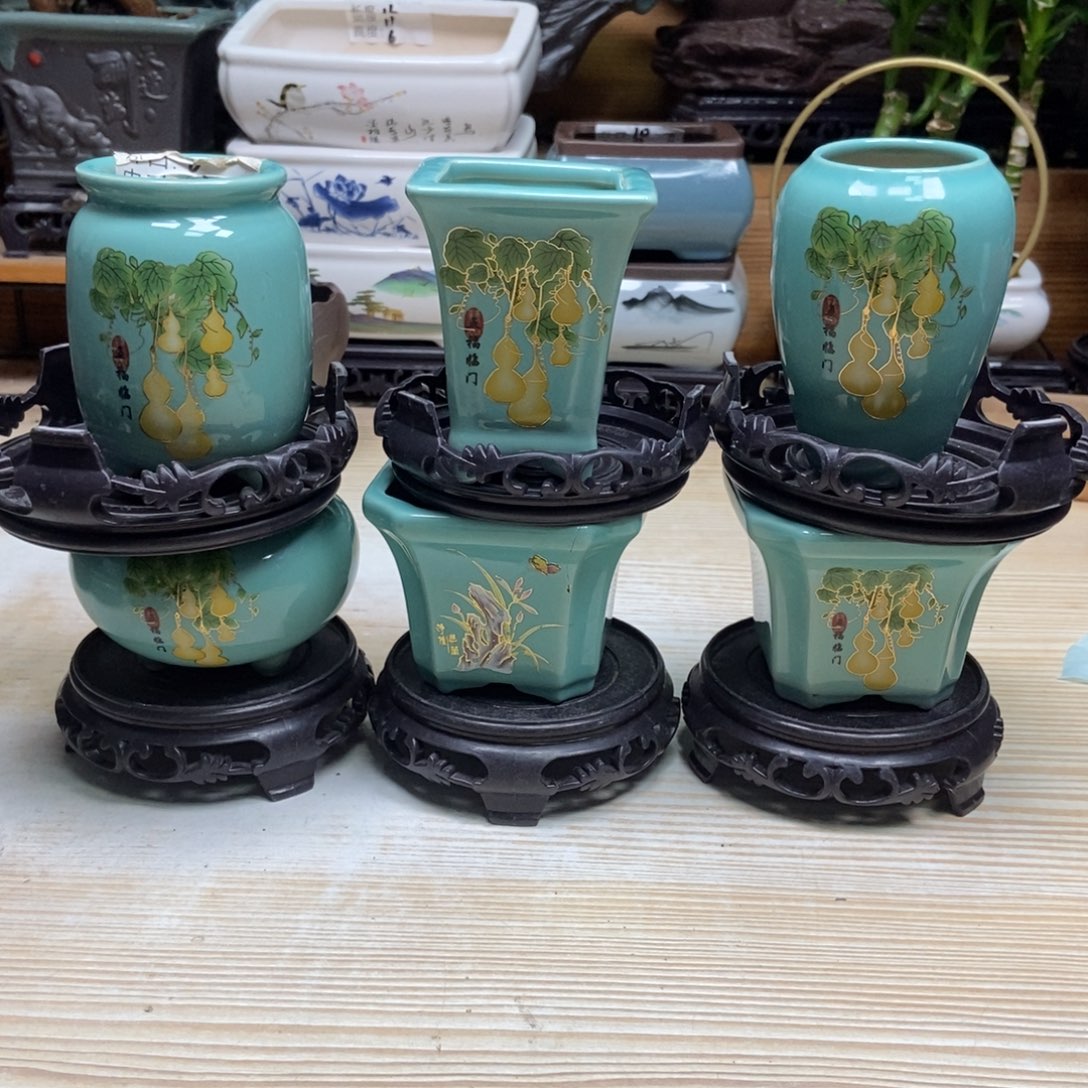 瓷片陶瓷花盆陶瓷艺术