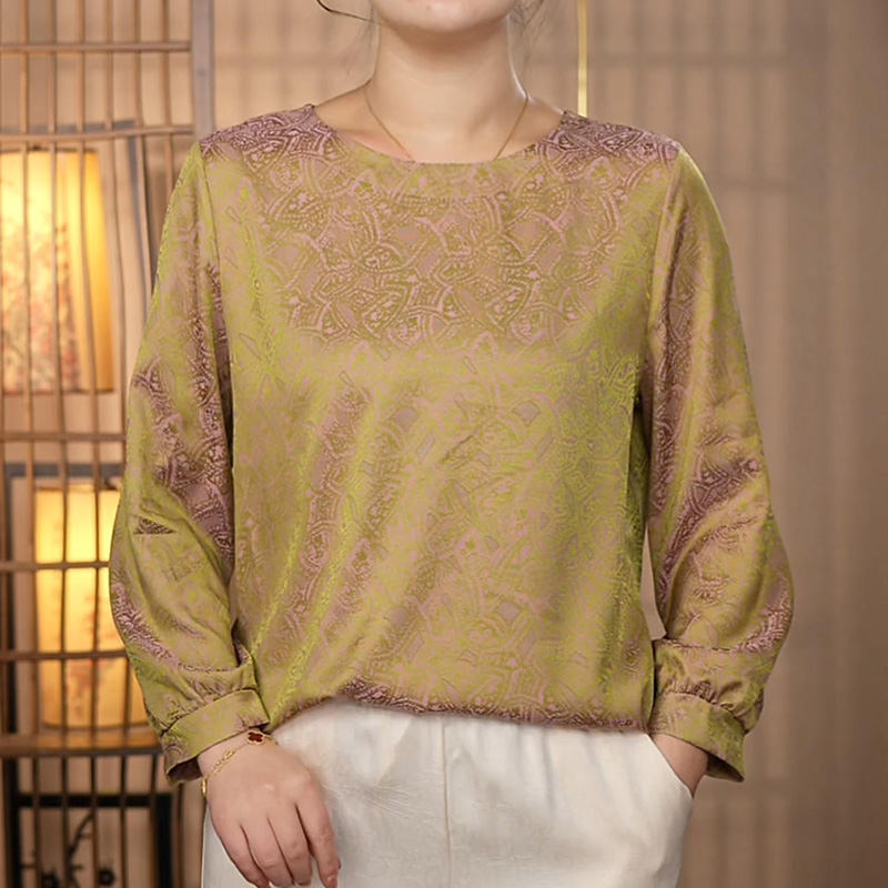 【213织花花萝】女装新款气质妈妈衬衫