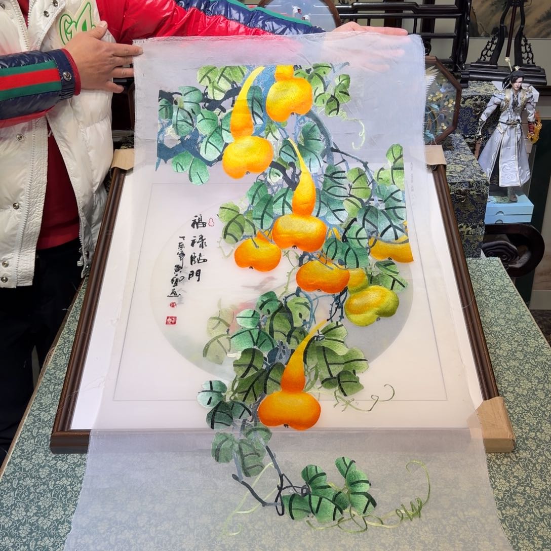 刺绣手工苏绣工艺单面绣片