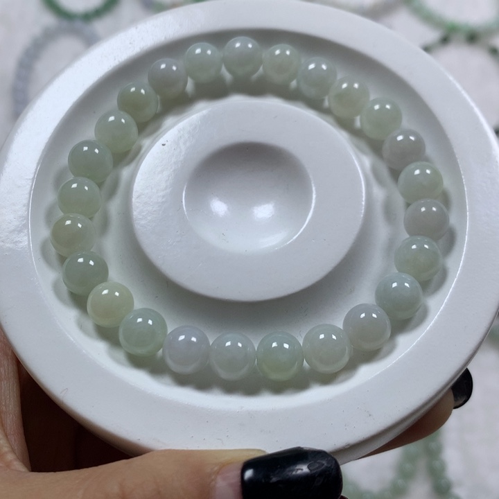 翡翠手串未镶嵌缅甸纯天然A货翡翠