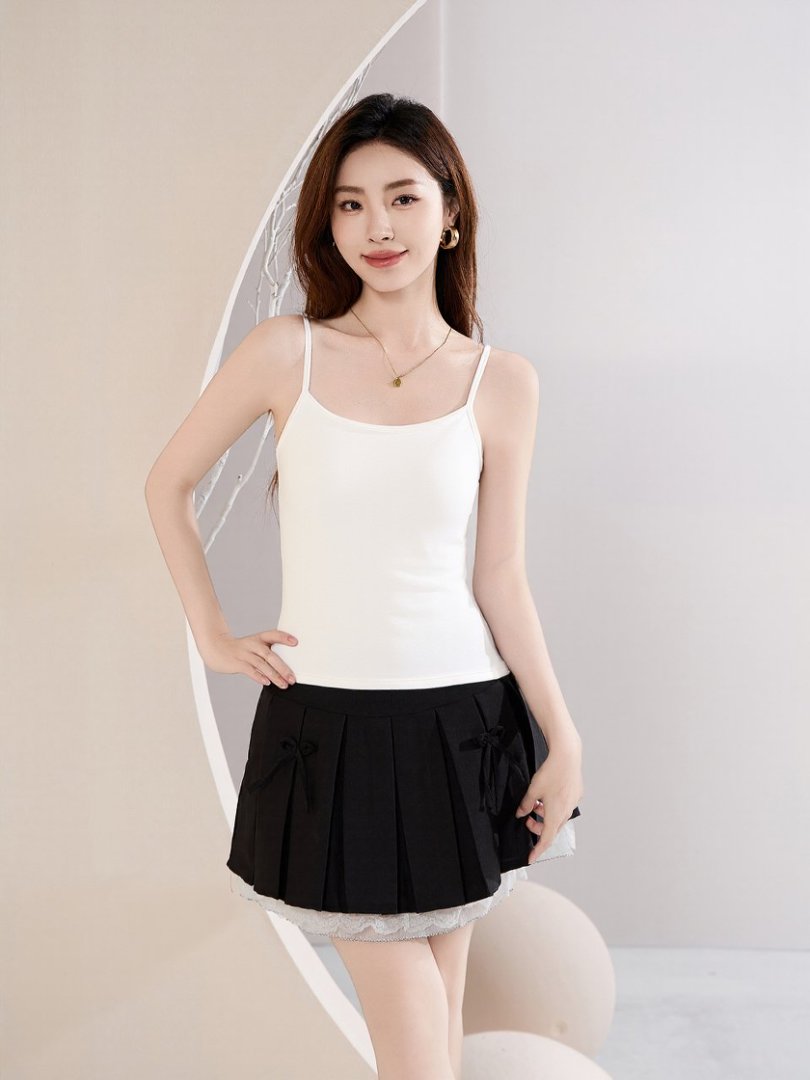 2025新款棉质基础吊带内搭外穿防走光百搭美背打底衫简约四季背心