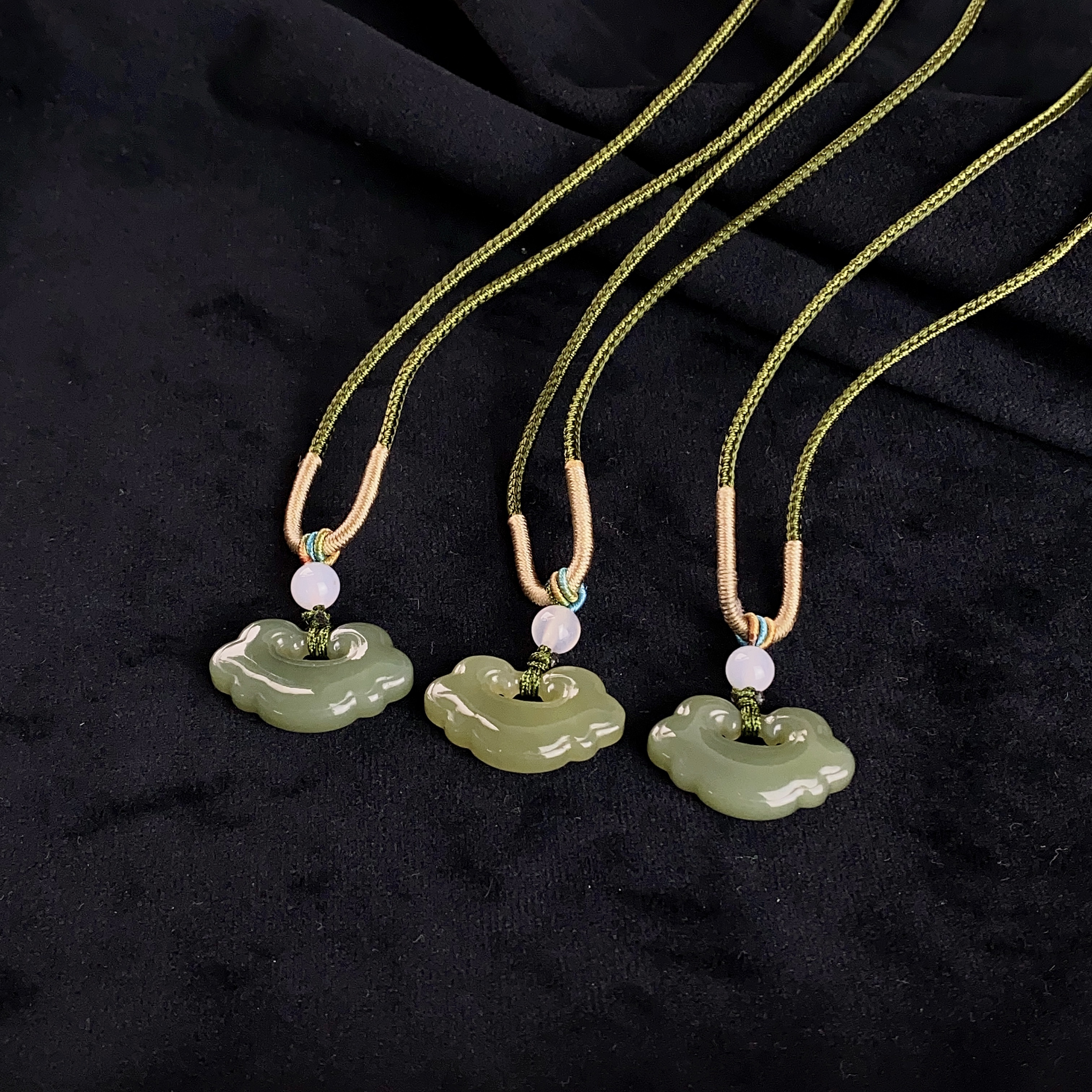 2888/ZY888-659 和田玉时尚百搭如意锁吊坠/多样性发/一件