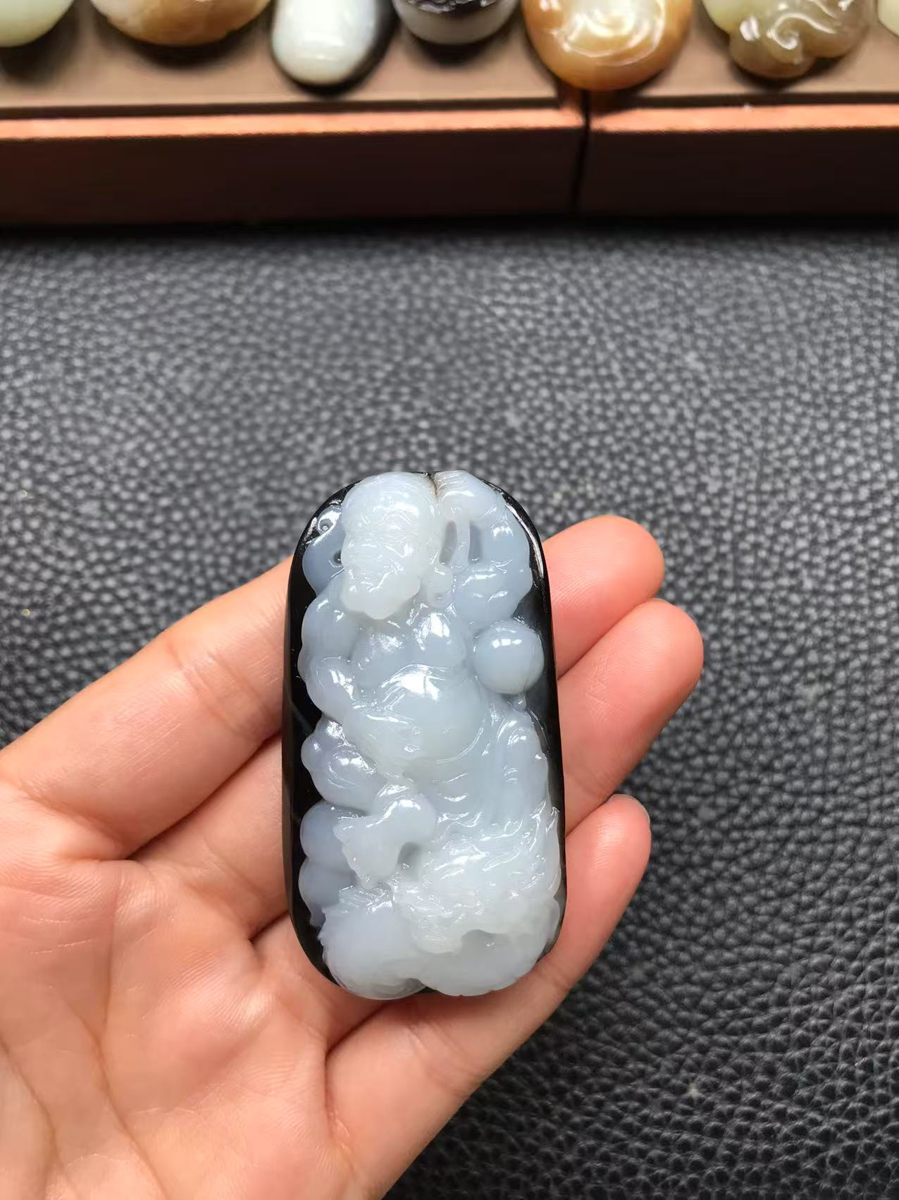 和田玉罗汉，实物漂亮