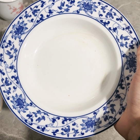 盘8寸深盘两个陶瓷陶瓷