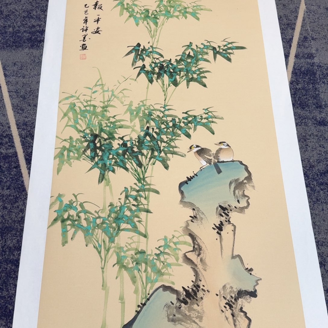 国画国画作品山水花鸟纯手绘