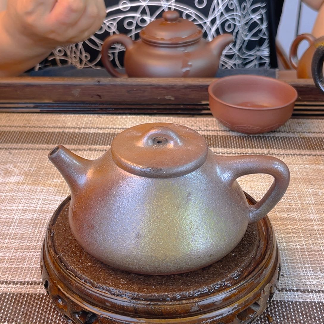 茶壶紫砂紫泥柴烧220cc