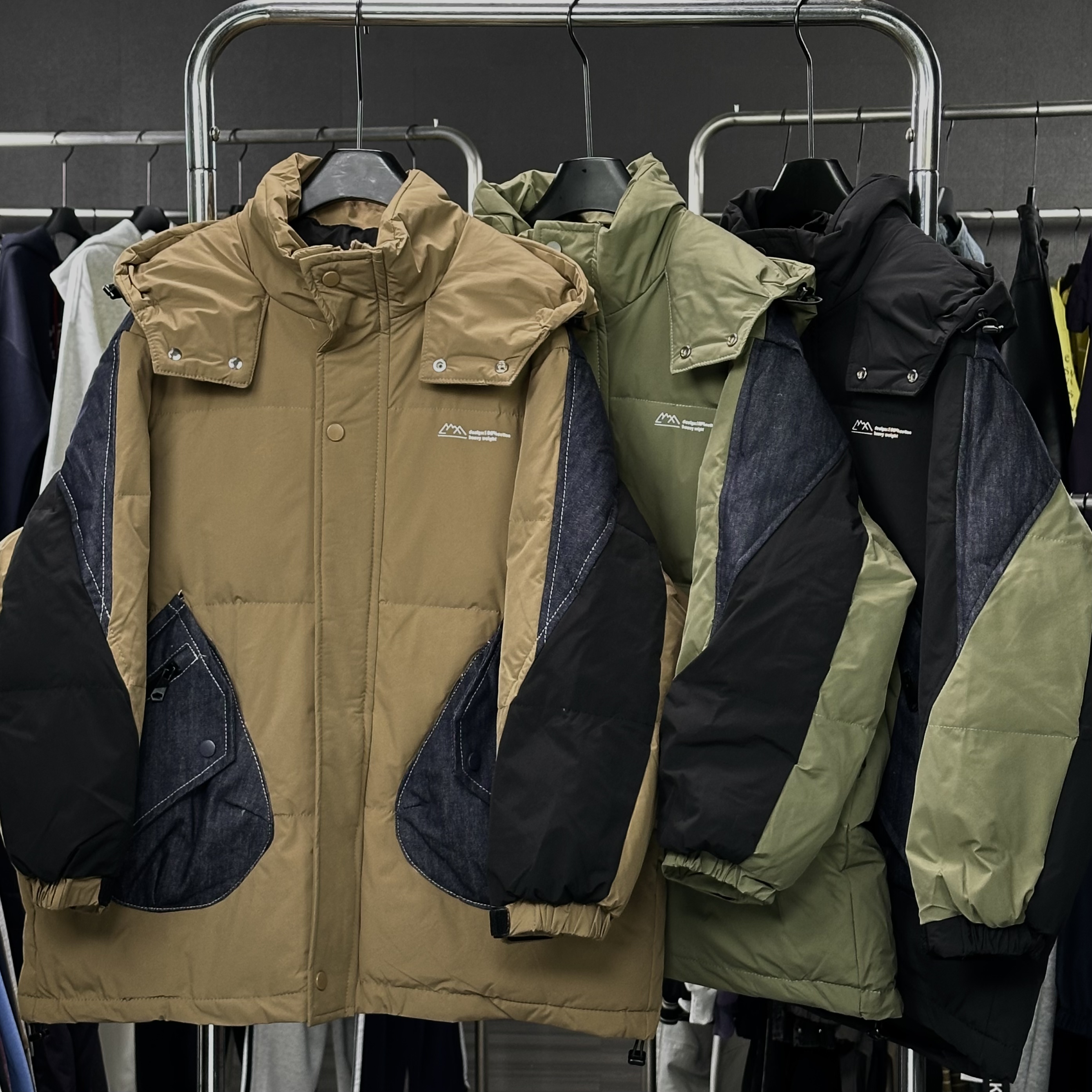 【实体现货库存】男童加厚保暖外套冬季撞色拼接时尚棉服MF25001