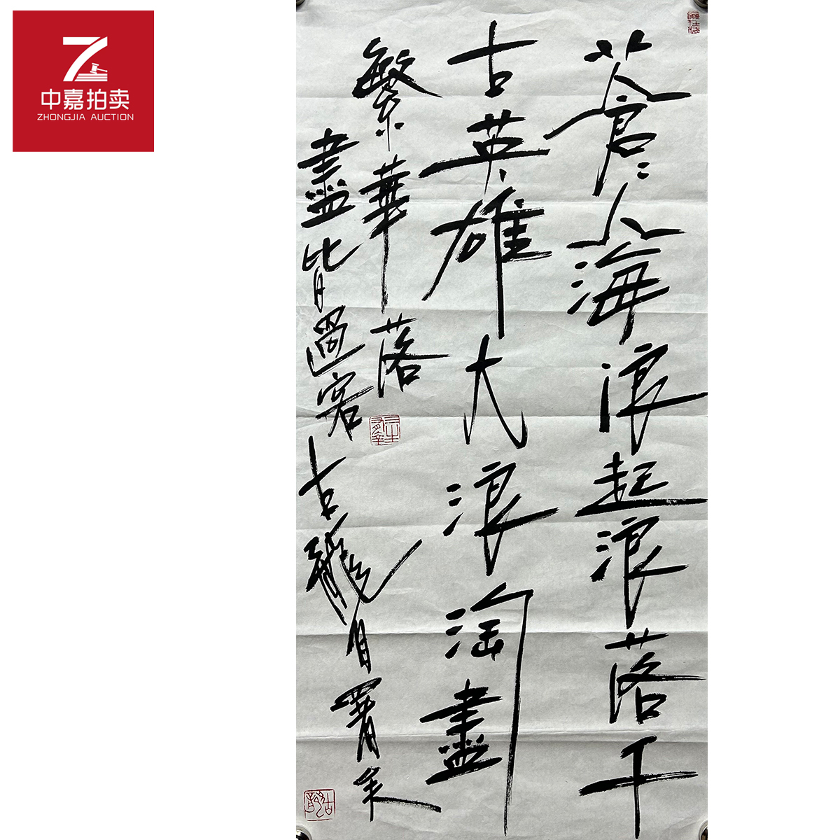 古龙书法软片苍苍34x69