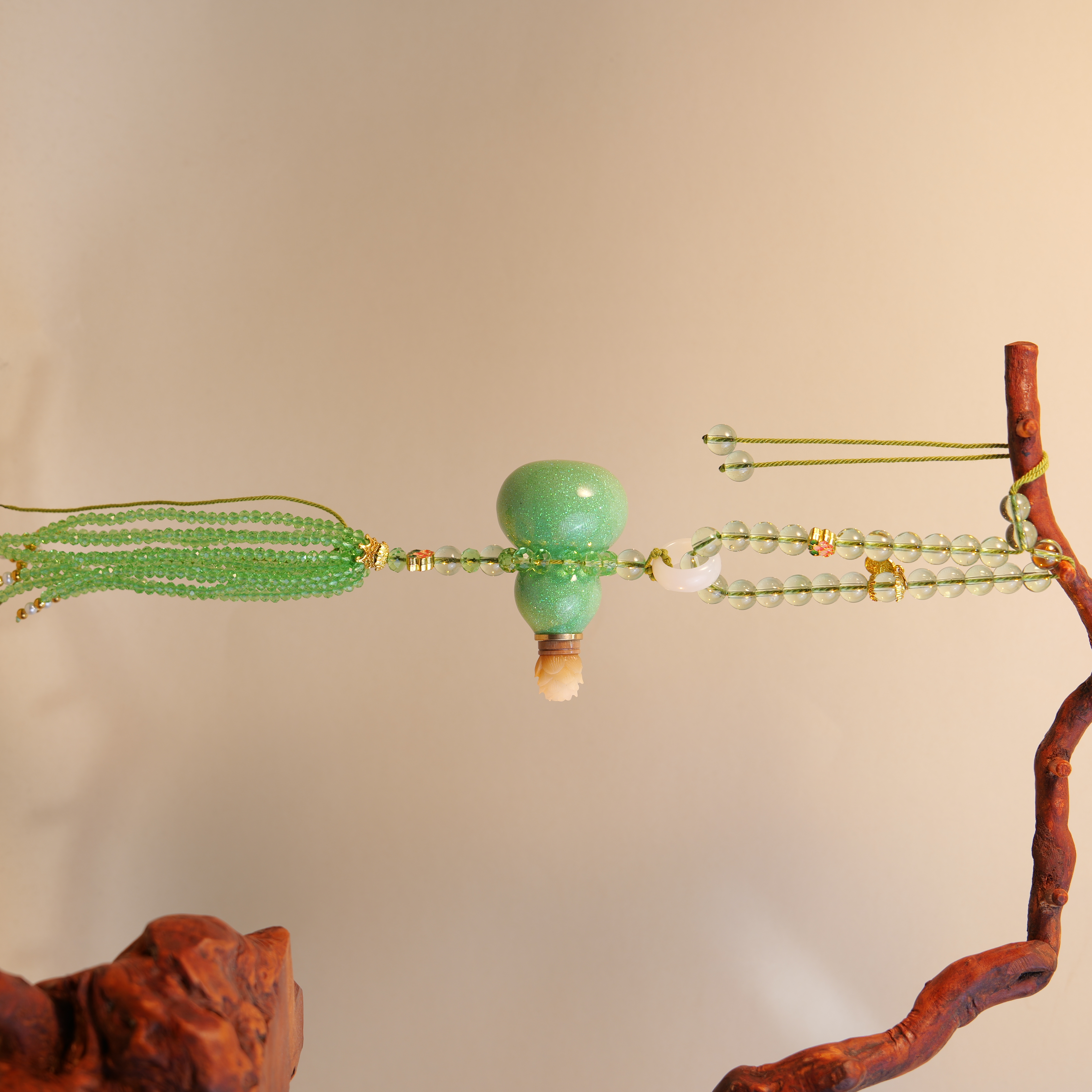 天然大漆葫芦彩色手持珠串包挂中式复古流苏挂件车挂中国风