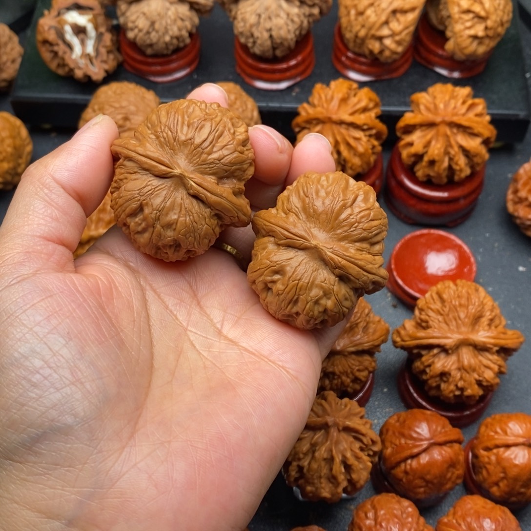 把件文玩核桃43平谷元宝