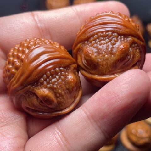 橄榄核手串/手链大嘴哇手球一对3.5左右