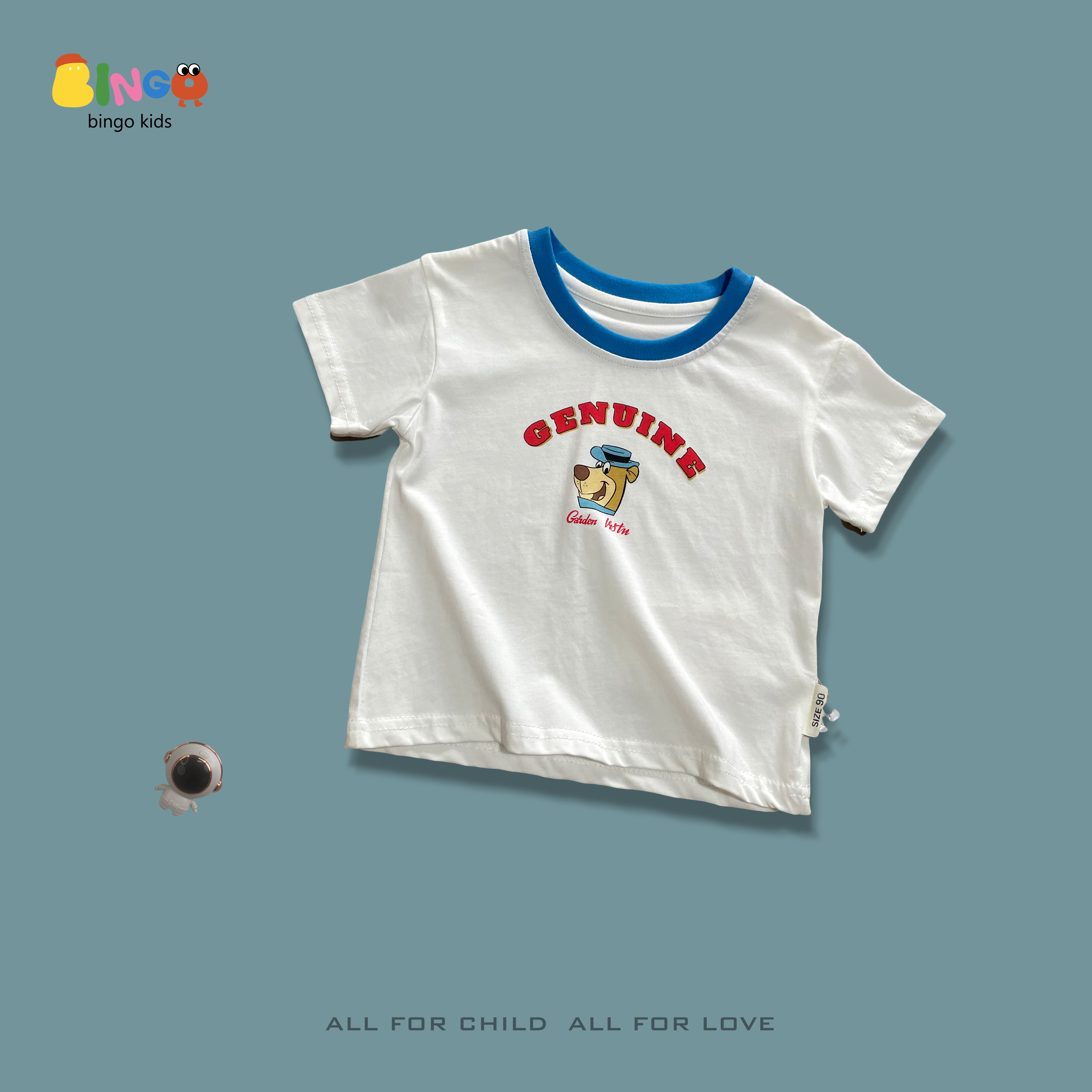 1313夏季儿童棉质卡通T恤蓝