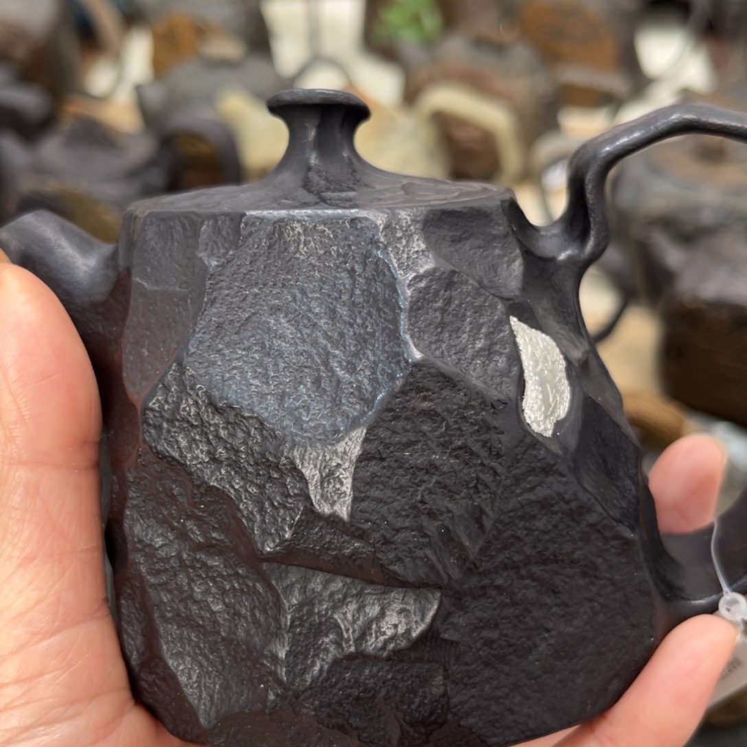 ~*天然冰碛岩石茶壶（微瑕）