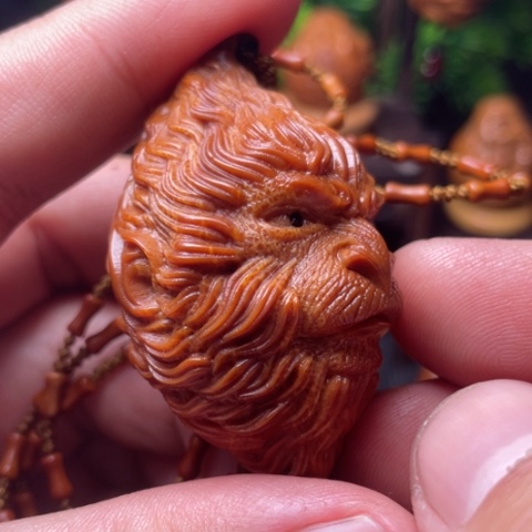 橄榄核手串/手链大圣脖挂竹节穿配3.2左右