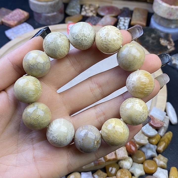 针钠钙石（海纹石）未镶嵌颈饰卡18