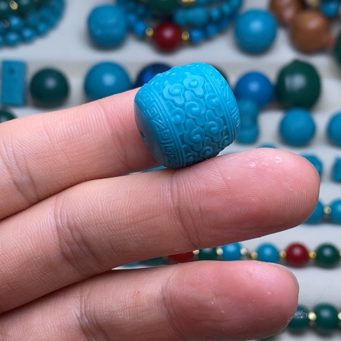 琉璃/树脂/塑料类卡18×18云纹老型