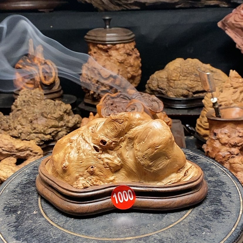 【闪购商品】1000号荔枝木香炉工艺