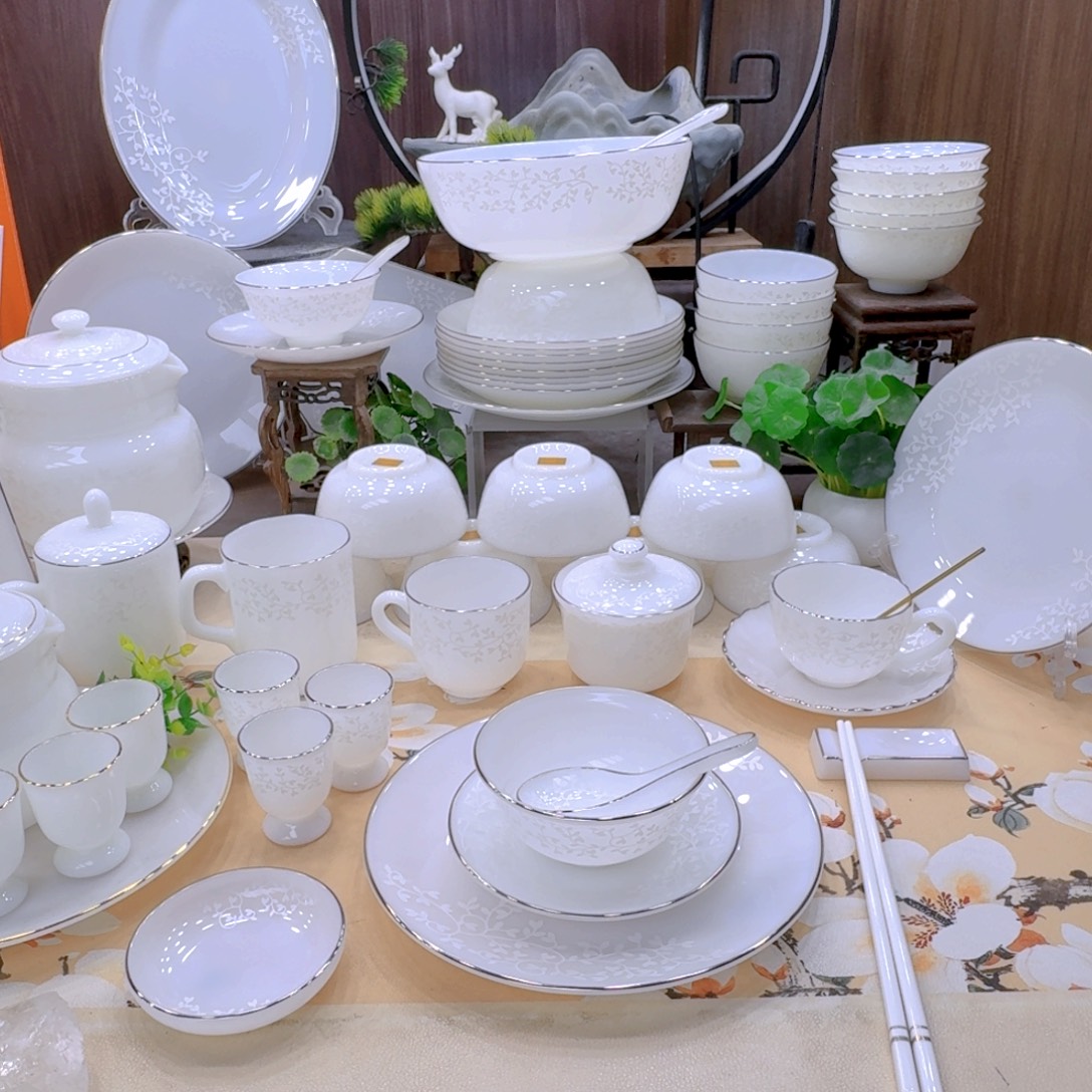 瓷暗香浮动餐具套装