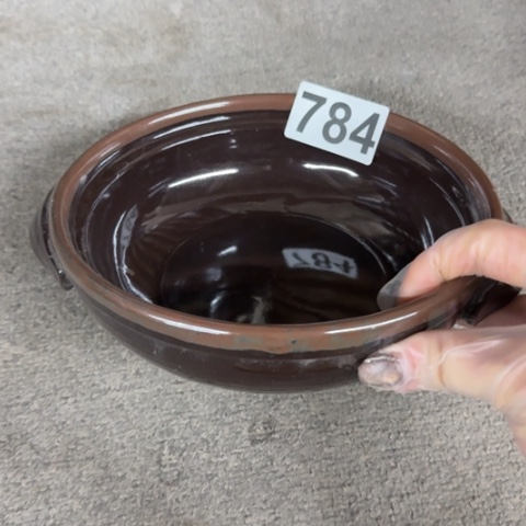 泥塑磁州窑土砂锅一只没有盖子微瑕品