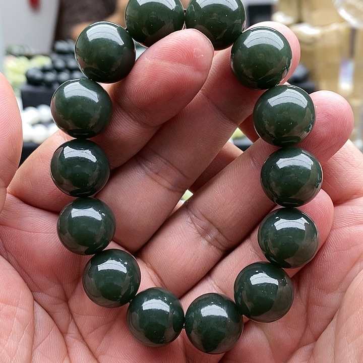 【闪购商品】未镶嵌手串和田玉16且末蓝