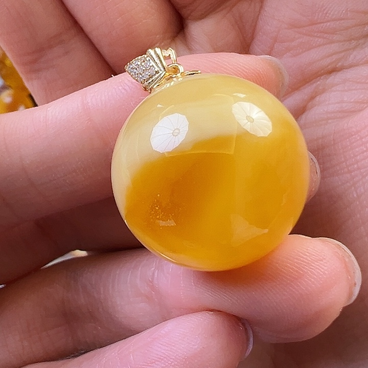 蜜蜡颈饰未镶嵌蜜蜡