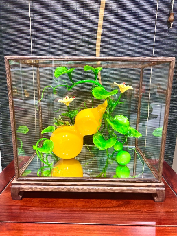 纯手工制作，琉璃葫芦料景40*38*28（1000公里内送货）