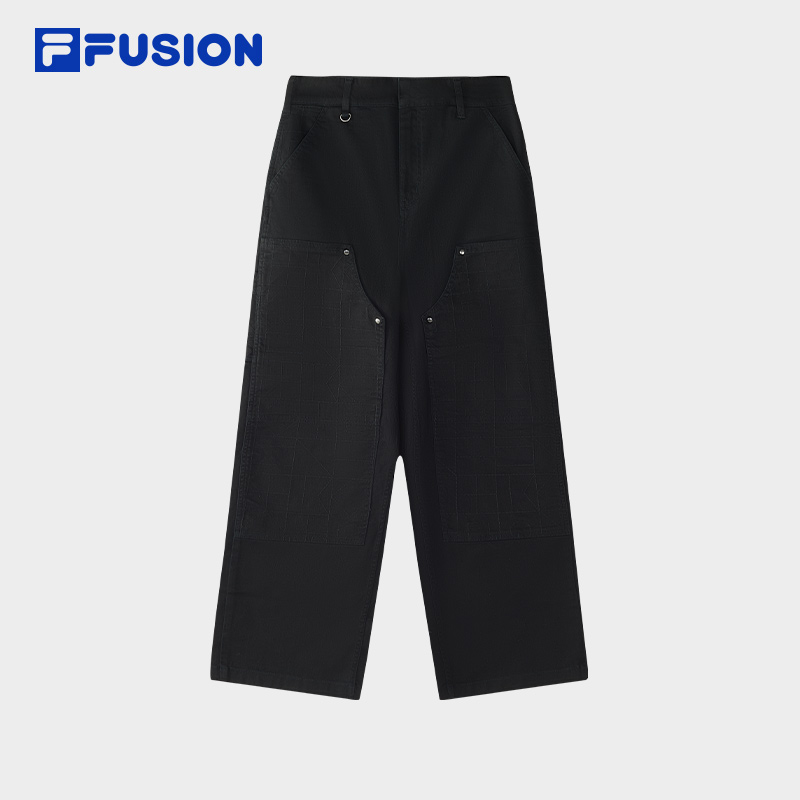 FILA斐乐潮流伐木裤男士运动休闲宽松春秋直筒长裤T11M446802F