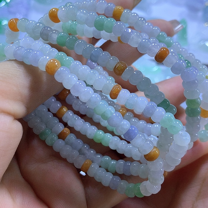 翡翠未镶嵌颈饰天然翡翠A货手串多样性发货发其一