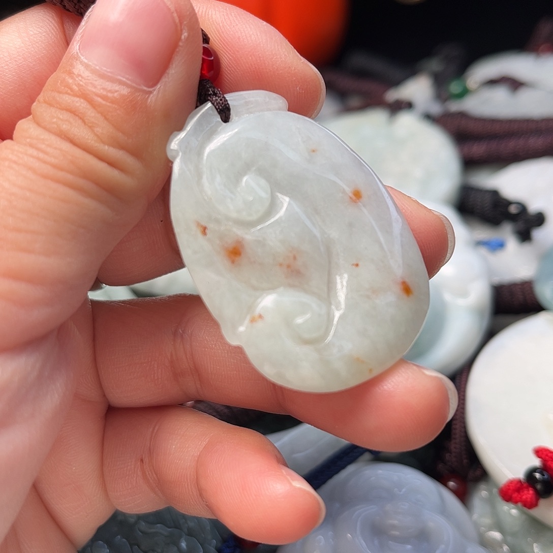 翡翠颈饰未镶嵌天然缅甸翡翠A货