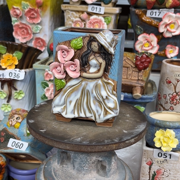 紫砂花盆粗陶材质多肉花盆