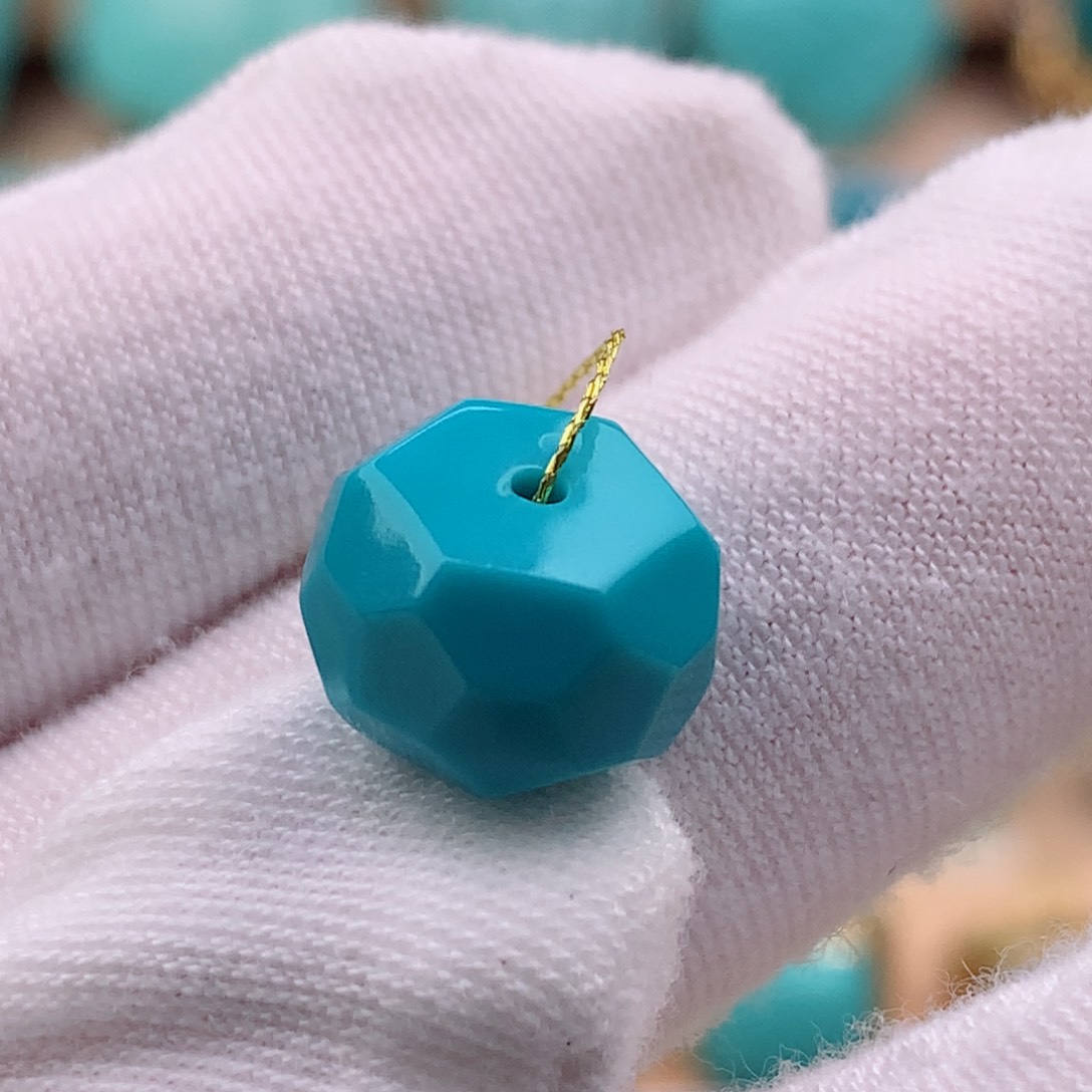 绿松石珠宝奇石未镶嵌11.6✖️8mm无相