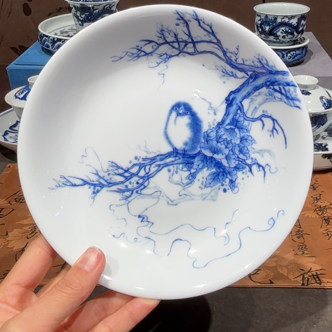 瓷片手工手绘陶瓷茶具