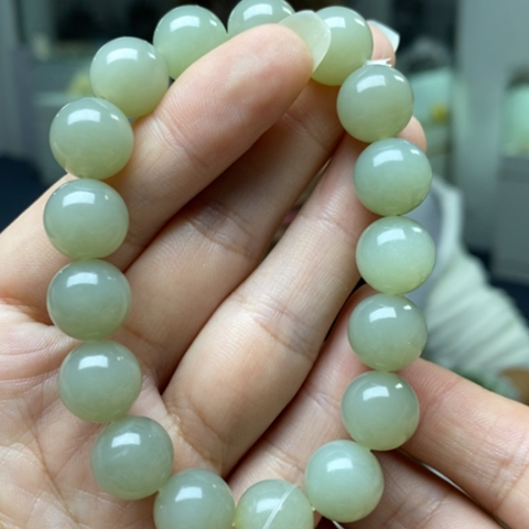 和田玉未镶嵌手链112