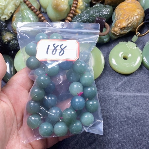 未镶嵌蛇纹石玉手链才*