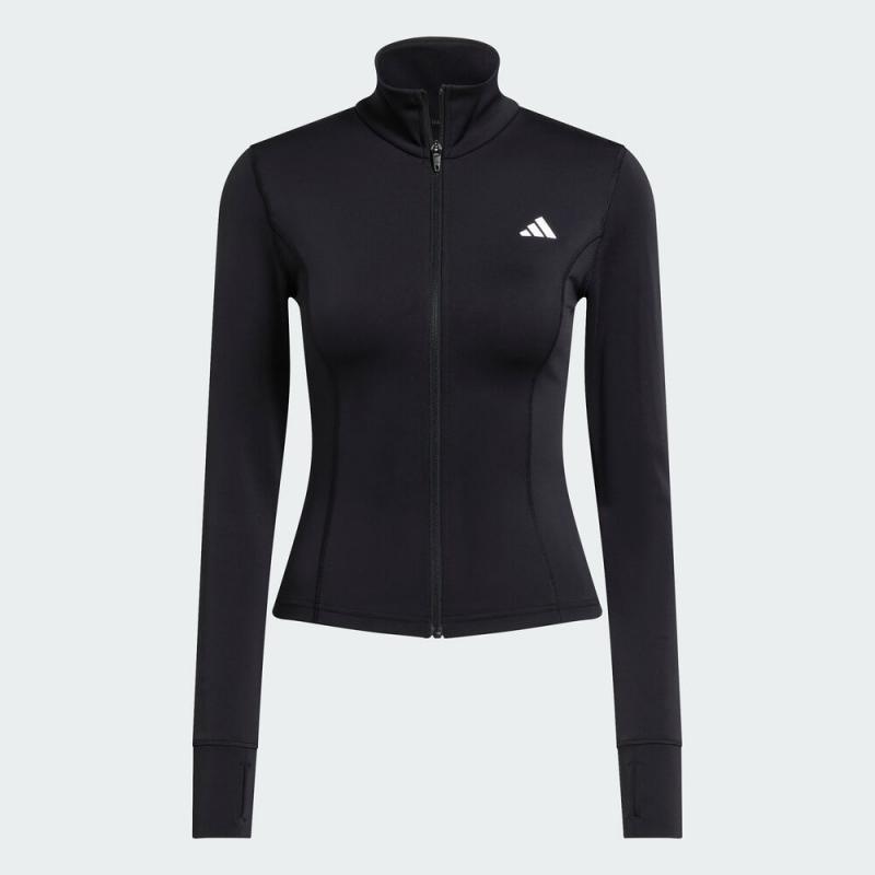 【滔搏联动】adidas阿迪达斯女子WE ZP THRU JKT针织无帽外套JM9185