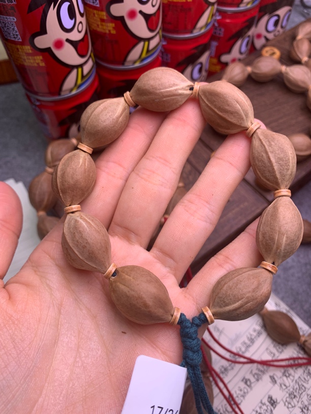 梅林铁核原生态17/26小三花鲨鱼背梅林铁核素串橄榄核手串素串