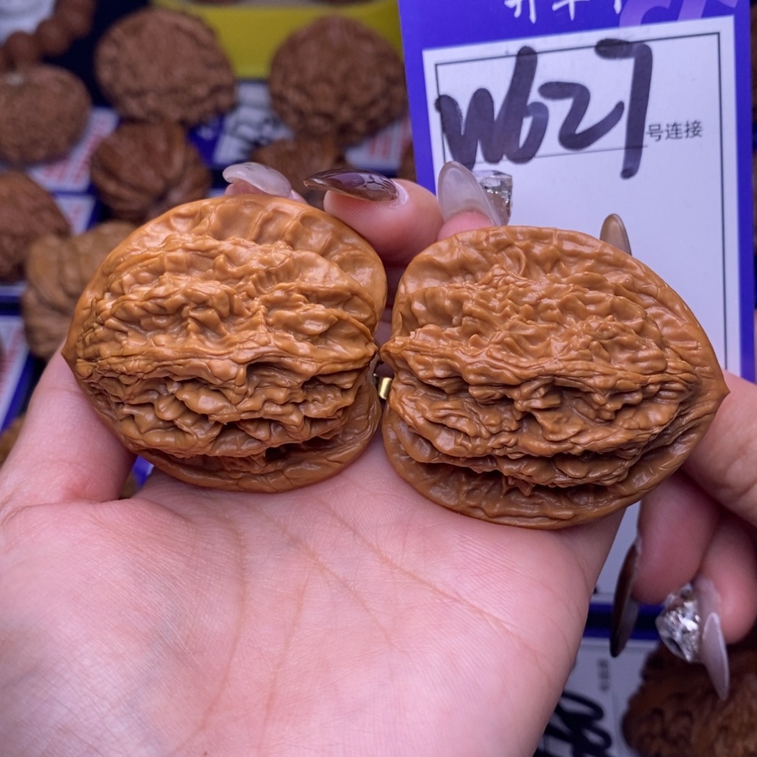 吊坠文玩核桃W627链接 虎头42尺