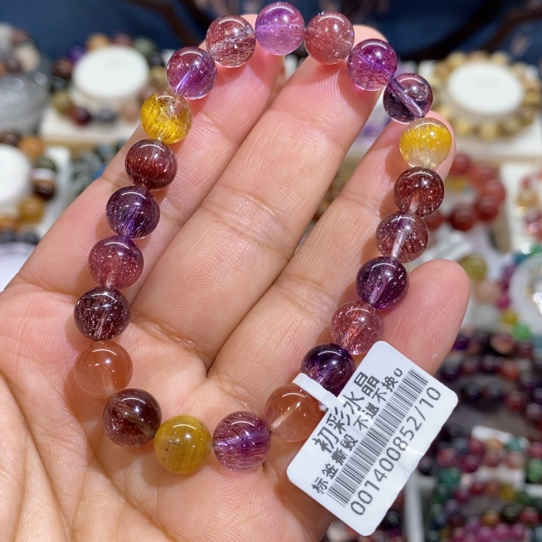 水晶手串未镶嵌稀有矿糖果超七8➕