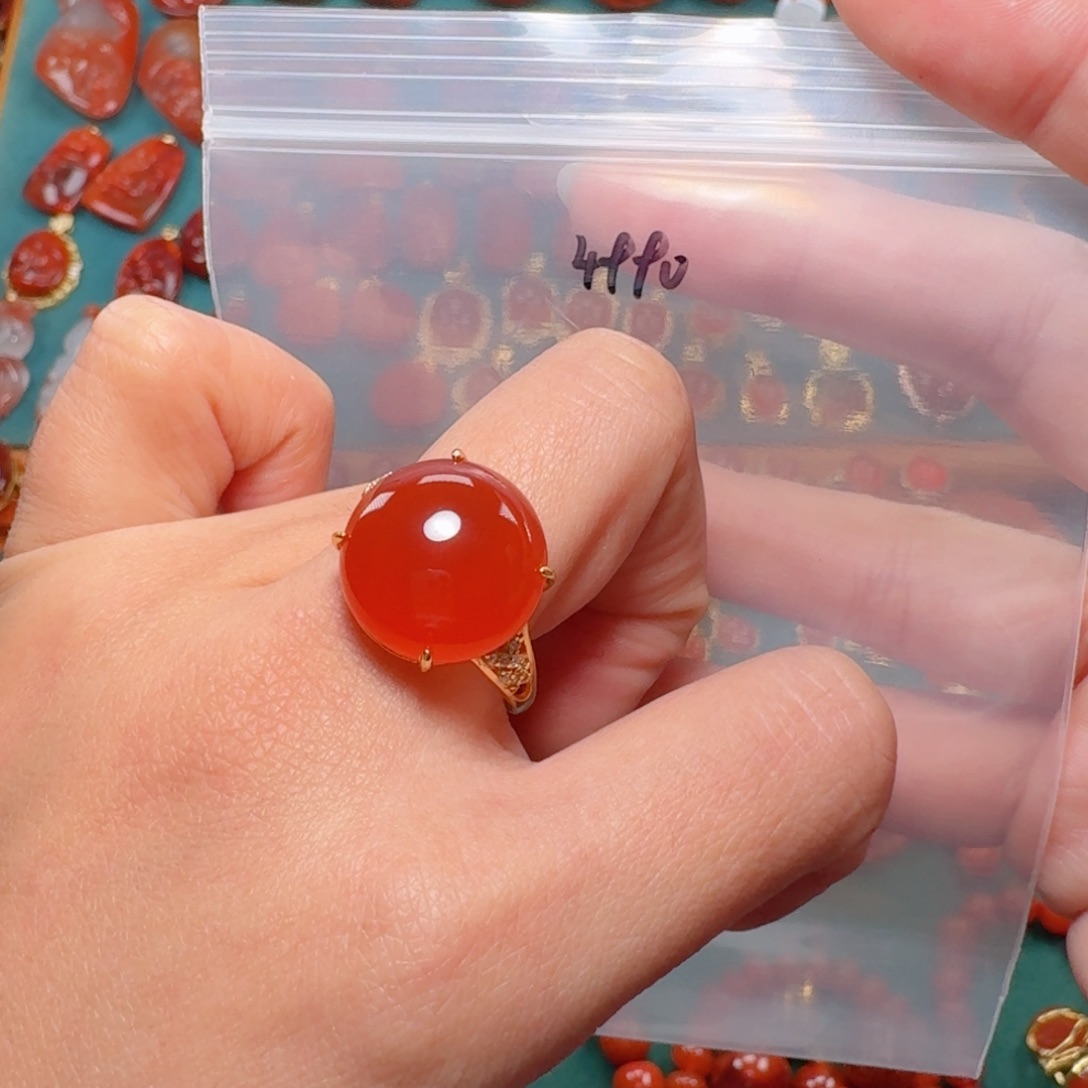 南红玛瑙南红银S925镶嵌