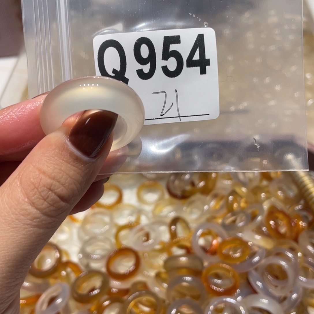 玛瑙/玉髓未镶嵌戒指954