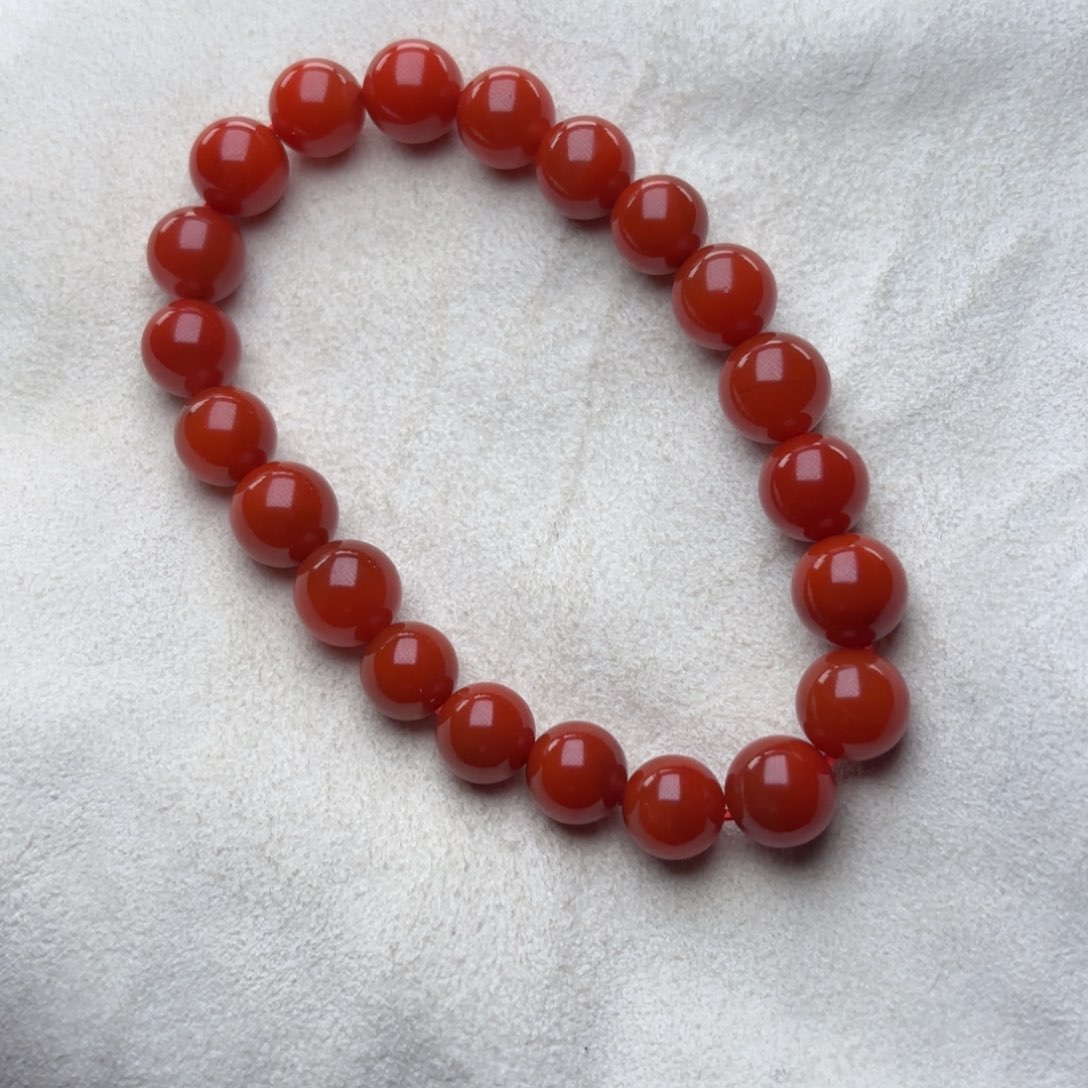 南红玛瑙手串未镶嵌