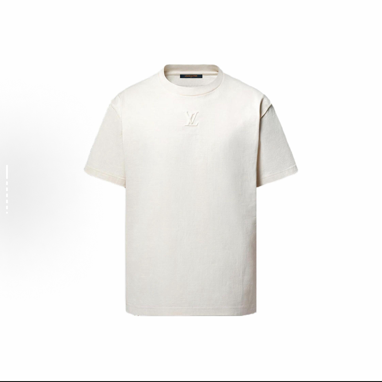 未使用 LouisVuitton/路易威登 M/L/XL码白色领口浮雕字母短袖