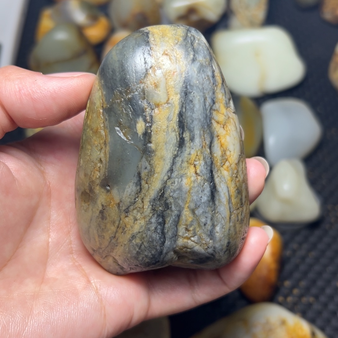 和田玉未镶嵌挂件B33