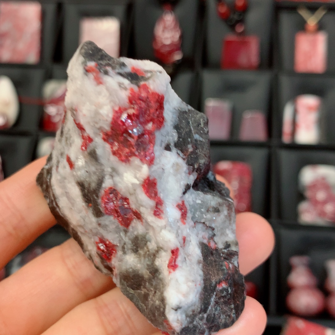 天然辰砂天然毛石