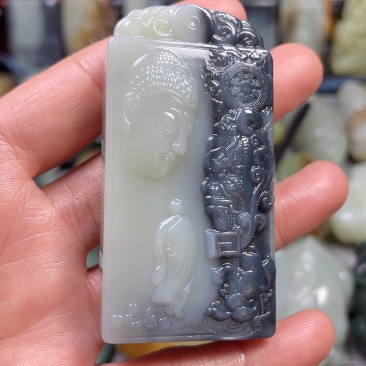 和田玉未镶嵌挂件