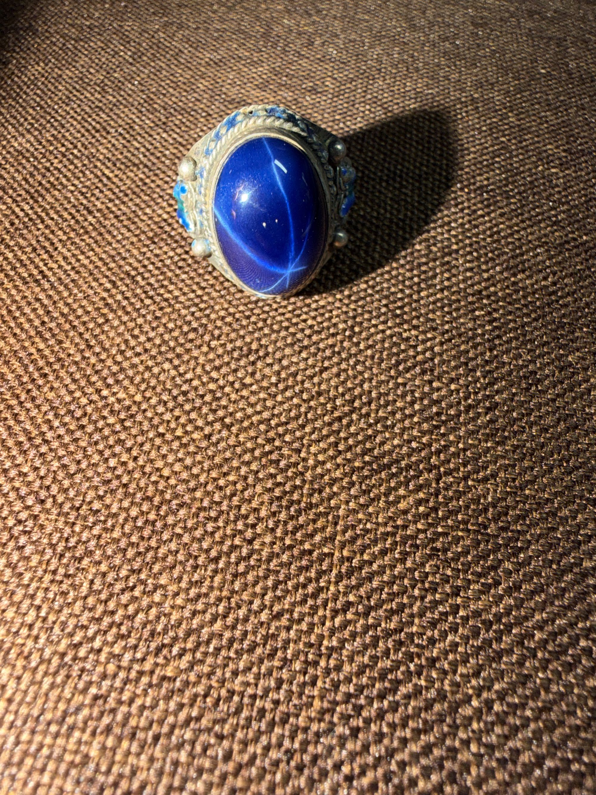 足银亚克力戒指 银戒指精美指环精致蝴蝶/昆虫银色活口素款古风