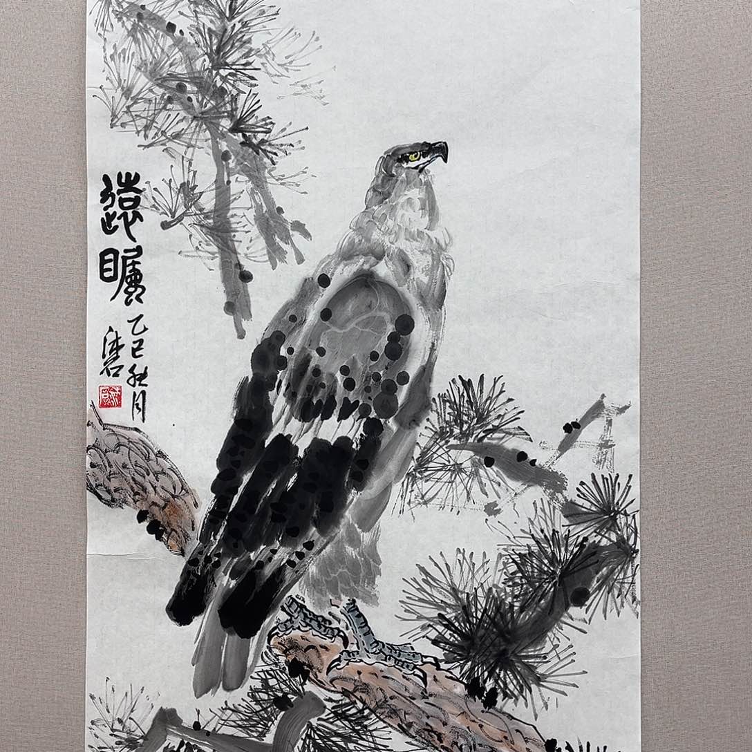 国画艺术家真人手绘