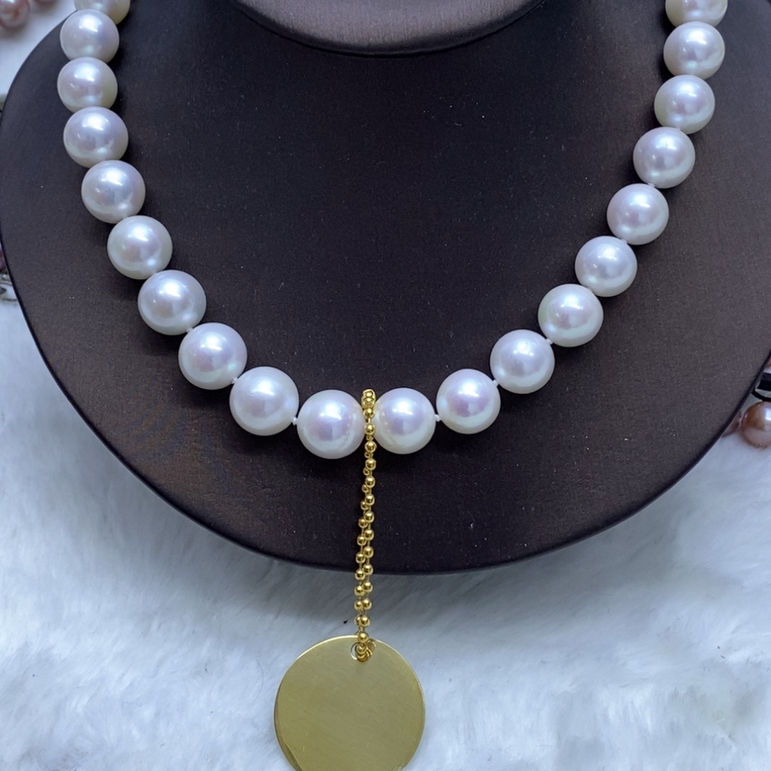 非金属白色珍珠项链