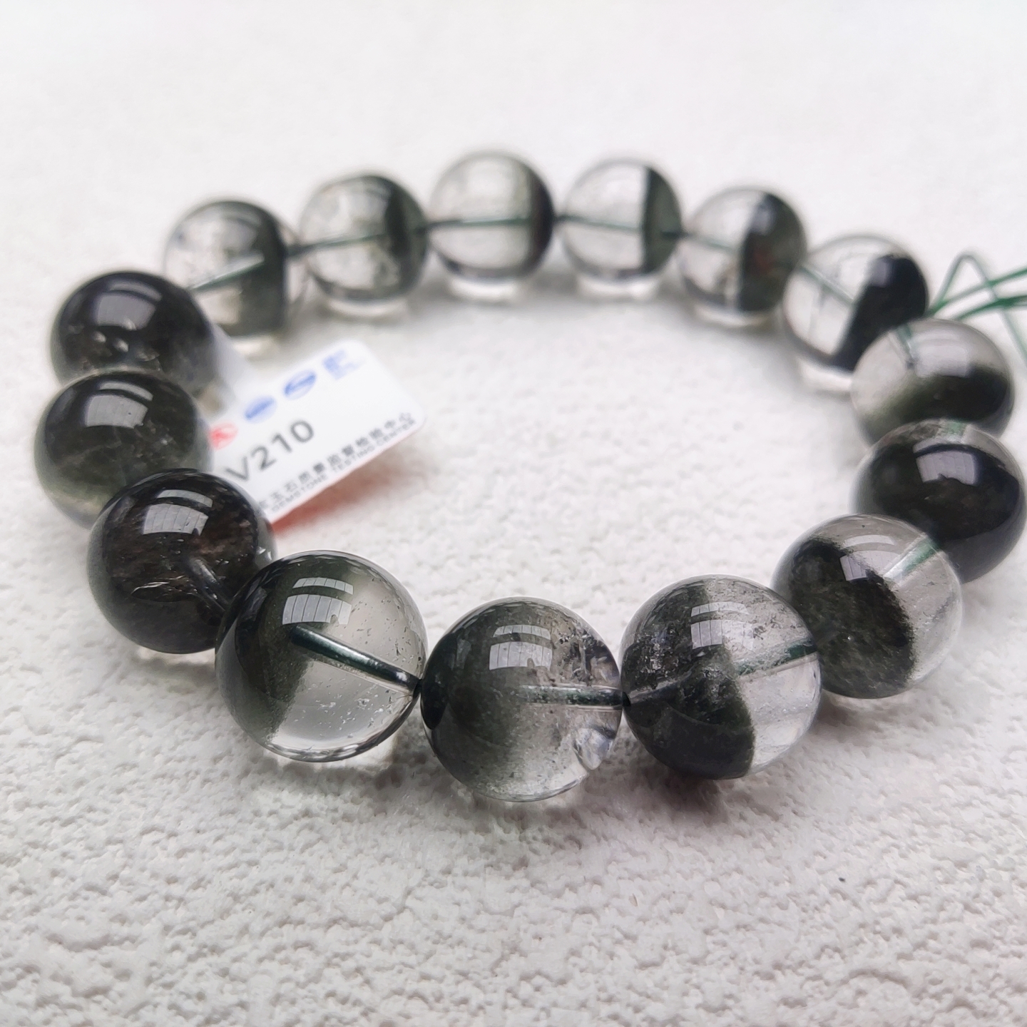 【阿波严选】天然水晶绿幽灵手链-V210